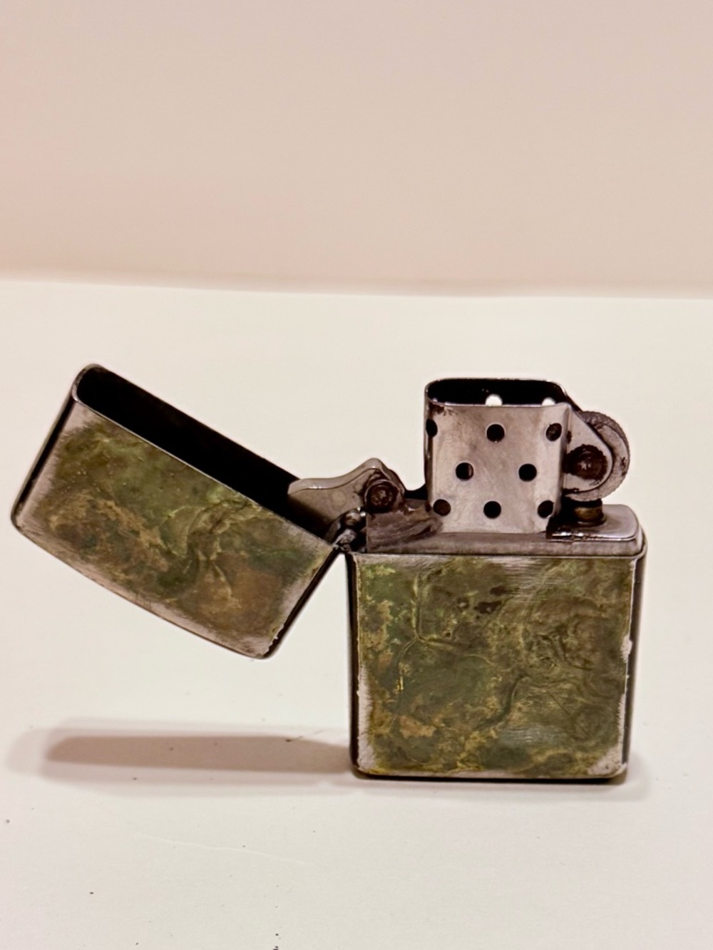 1991 Vintage Zippo Lighter Distressed Grunge Aesthetic